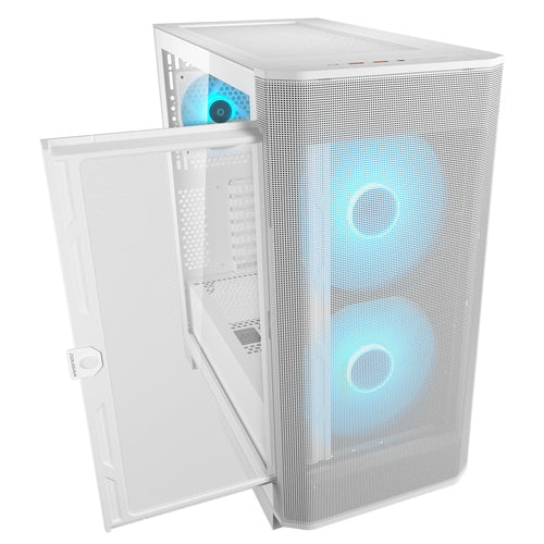 COUGAR Airface FLO, ARGB, hvid kabinet – produktdetalje
