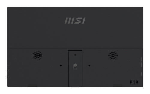 MSI PRO MP165 E6 – 15,6″ bærbar Full HD IPS-skærm – bagside med støtte