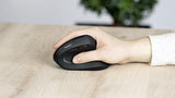 Speedlink - PIAVO PRO Illuminated Rechargeable Vertical Ergonomic Mouse - wireless, rubber-black Speedlink