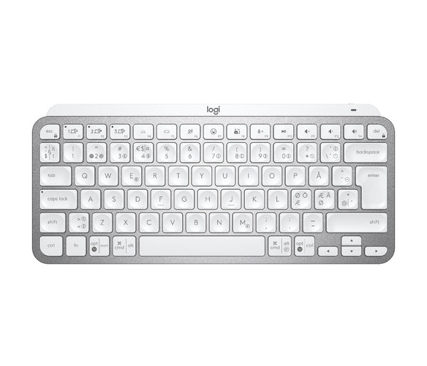 Logitech - MX Keys Mini Minimalist Wireless Illuminated Keyboard - Nordic Layout