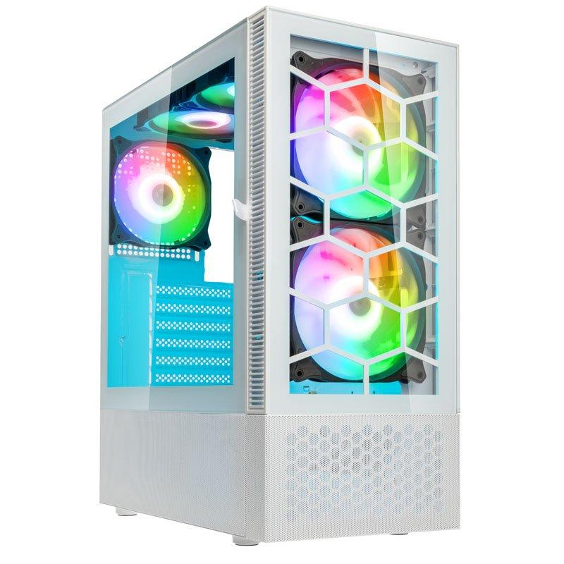 Kolink Observatory MX Glass ARGB Midi Tower Case - White Pro Gamersware - Kolink