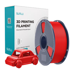 Sunlu PETG filament – rød, 1,75 mm, 1 kg