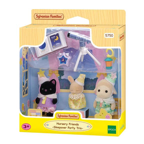 Sylvanian Families Sleepover Party – tre babyfigurer