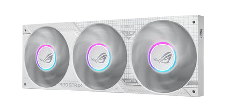 ASUS ROG STRIX SLC IV 360 ARGB LCD WHT – set forfra (vinkel 4)