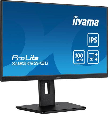 iiyama ProLite XUB2492HSU-B6 24 1920 x 1080 (Full HD) HDMI DisplayPort 100Hz Pivot Skærm Iiyama