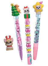 Clementoni Create Your Pens julekalender – 8 penne – 18485 – eksempler på dekorerede penne