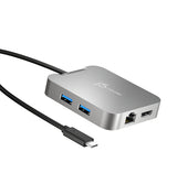 j5create JCD391-N – 4K60 USB-C multiport-adapter – USB-porte og netværksstik