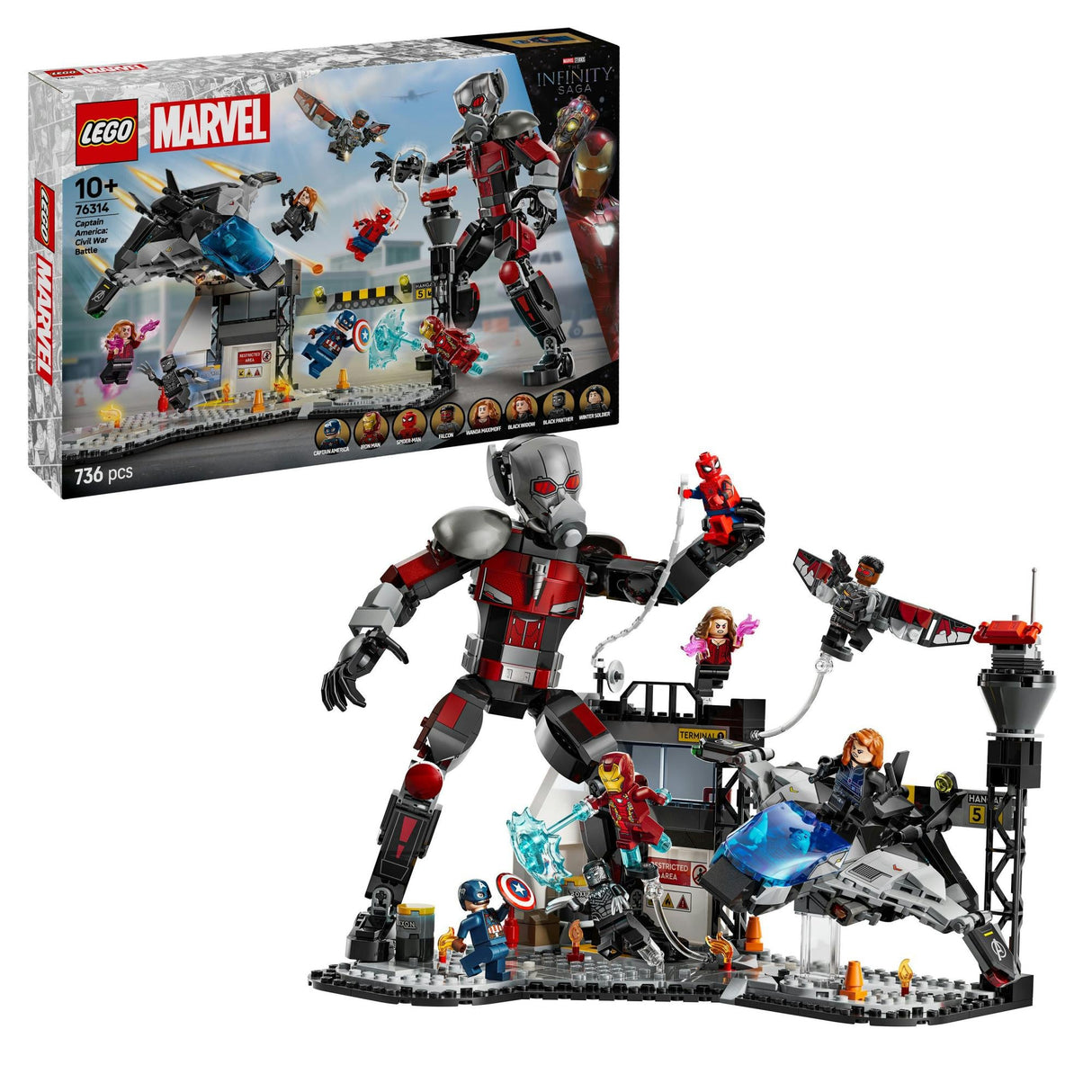 LEGO 76314 Marvel Super Heroes Captain America: Civil War Action Duel LEGO