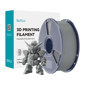 Sunlu PLA+ 2.0 filament – grå, 1,75 mm, 1 kg