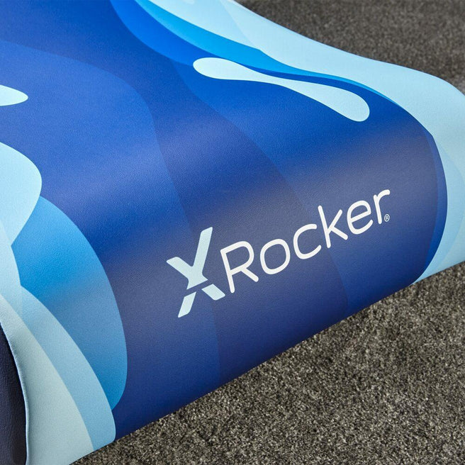 X- Rocker - Video Rocker Gaming Floor Chair - Lava Blue X-Rocker