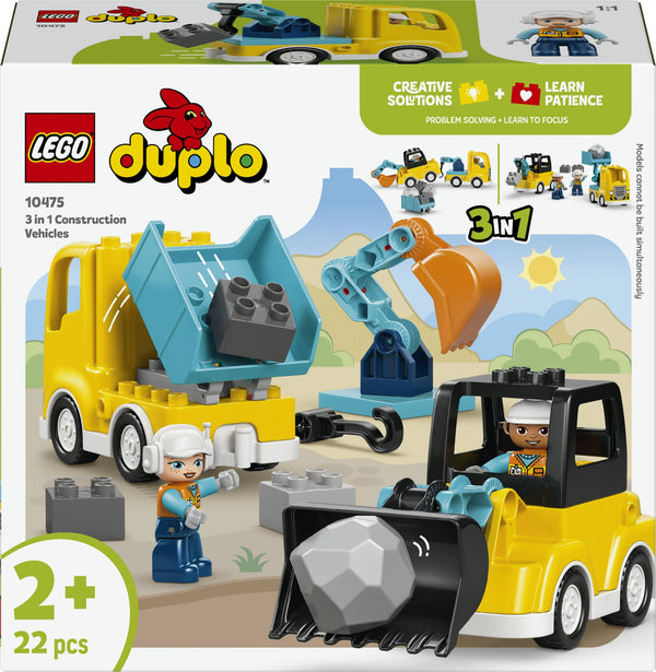 LEGO DUPLO Town 3 i 1 Byggekøretøjer