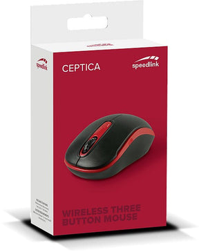 Speedlink - CEPTICA Mouse - Wireless, black-red Speedlink