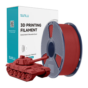 Sunlu PLA+ High-Speed filament – rød, 1,75 mm, 1 kg