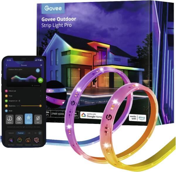 Govee - Phantasy Outdoor LED RGBICWW Strip Lights (10m) Matter supported Govee