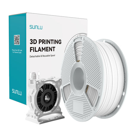 Sunlu PC-ABS filament – hvid, 1,75 mm, 1 kg