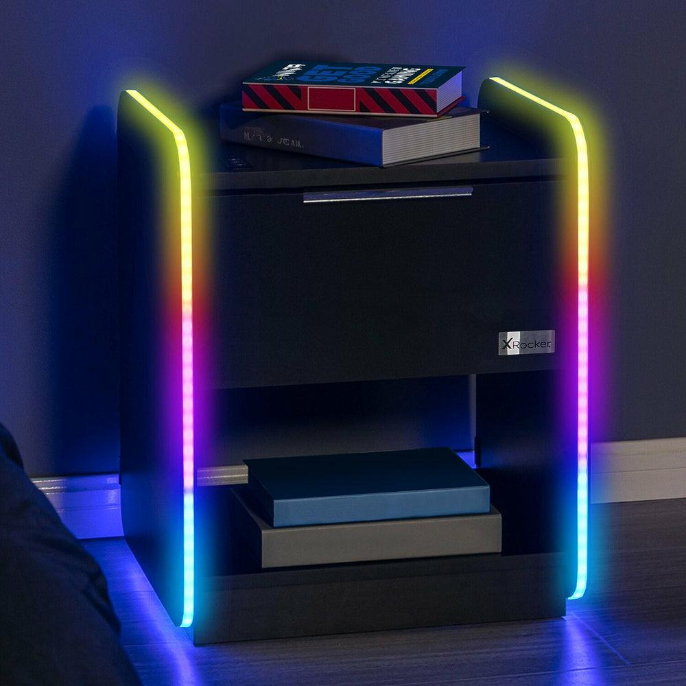 XROCKER ELECTRA BEDSIDE - BLACK WITH BLACK LED XROCKER