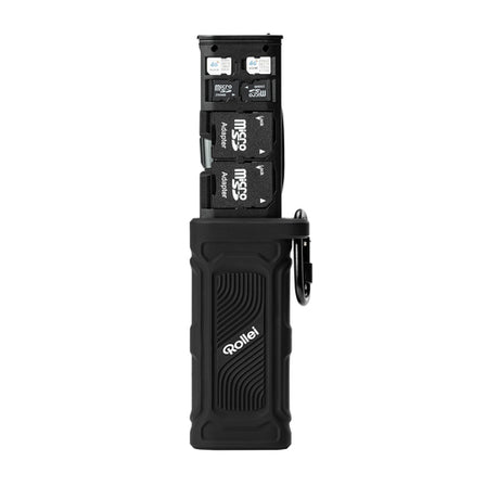 Rollei 2-i-1 Travel kortlæser og kortetui – USB-C – detalje eller anvendelse 5
