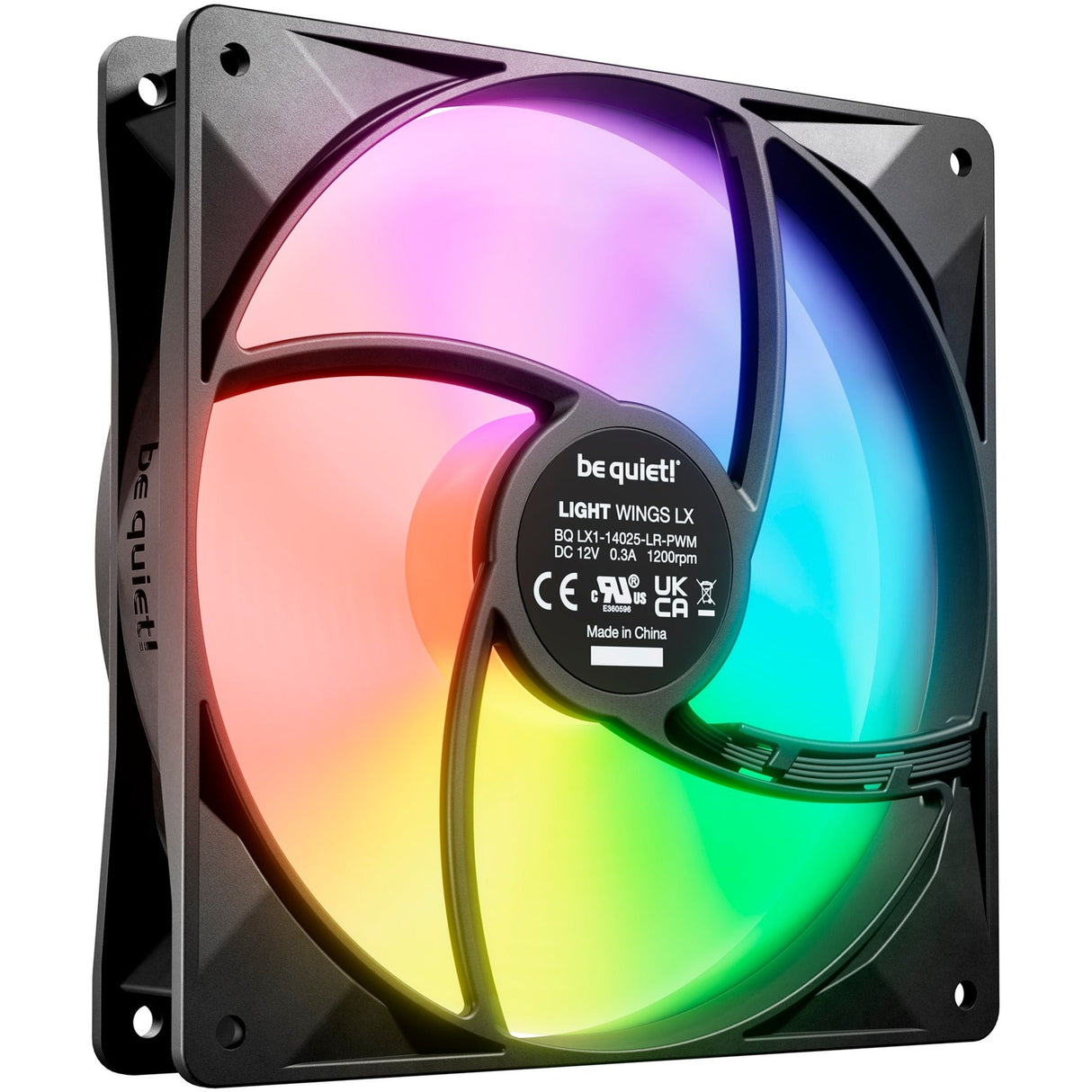 be quiet! Light Wings LX 140mm PWM Triple Pack, case fan (black, pack of 3) Be quiet