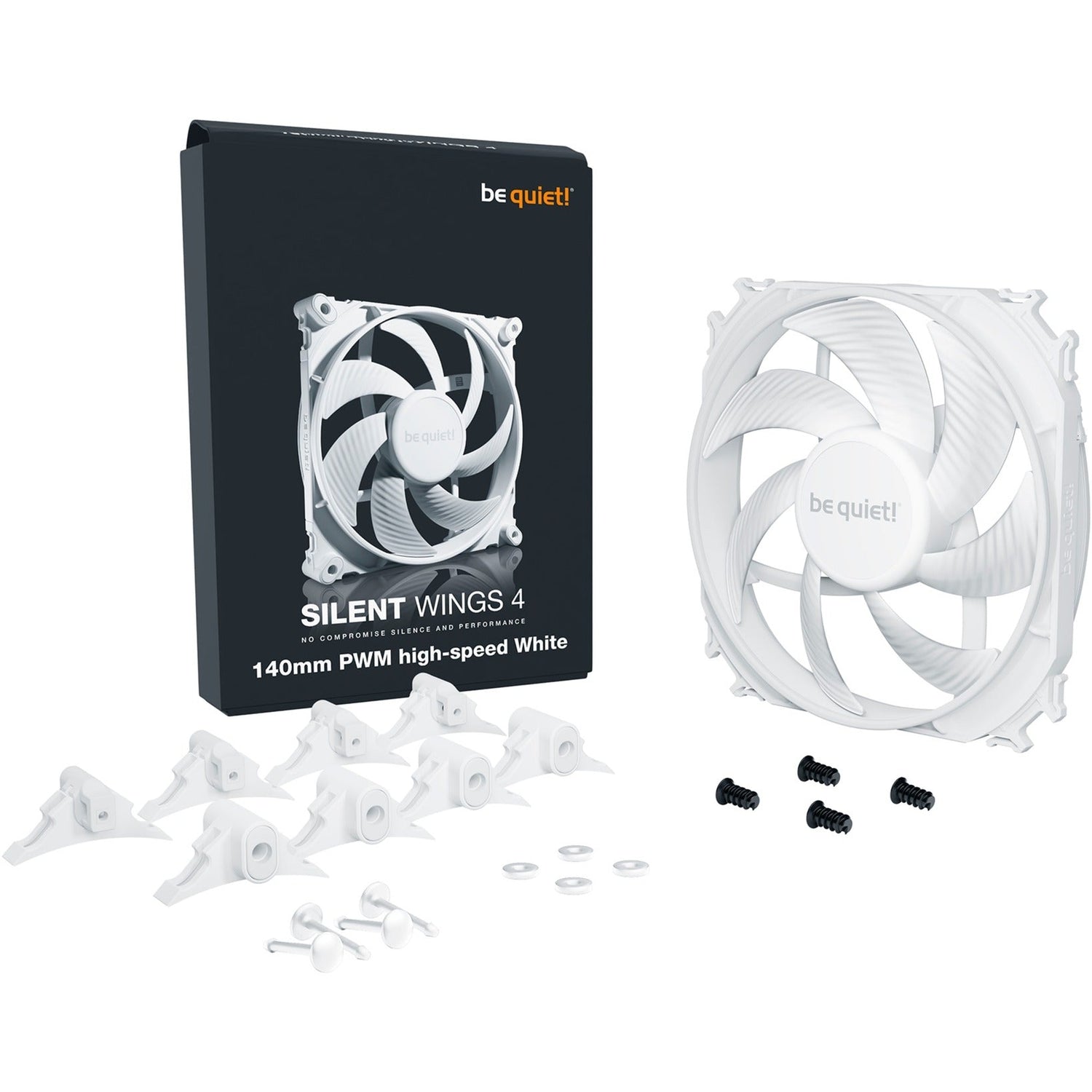be quiet! Silent Wings 4 140mm PWM high-speed White, case fan (white) Be quiet