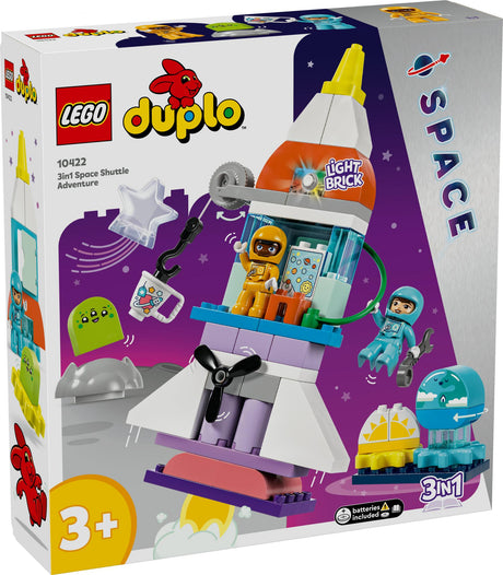 LEGO 10422 DUPLO 3-in-1 space shuttle for many adventures LEGO