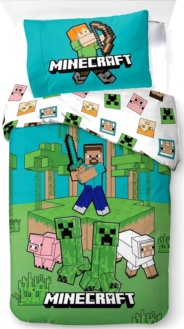 Minecraft Jungle Explore Bed Linen - 140 x 200cm