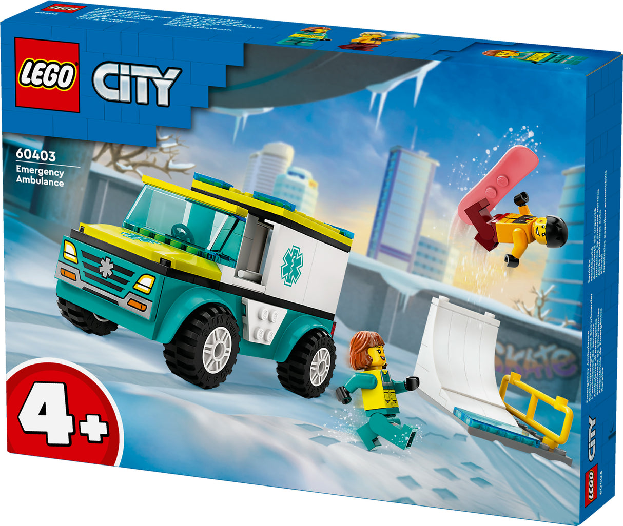 LEGO City - Emergency Ambulance and Snowboarder (60403) LEGO