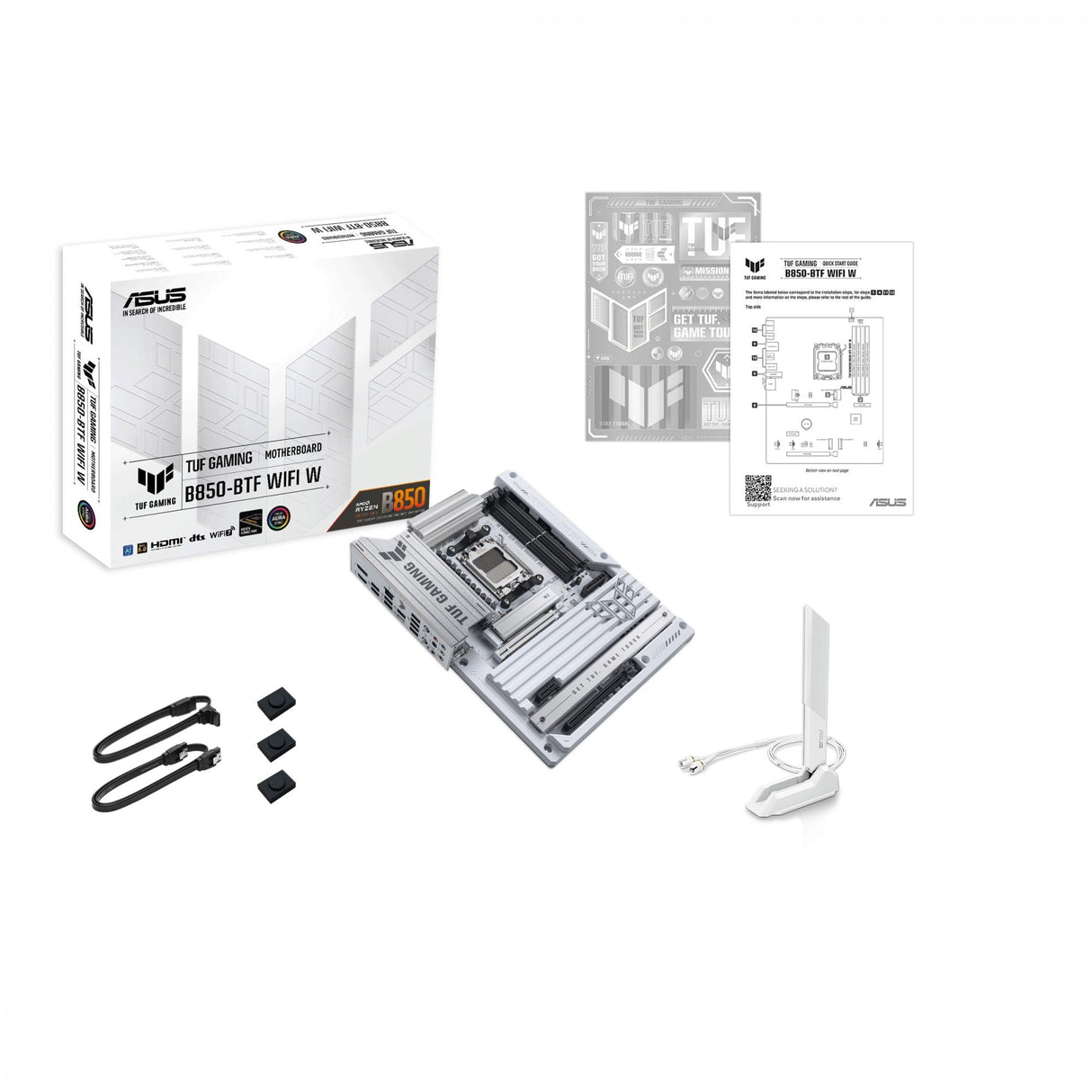 ASUS TUF GAMING B850-BTF WIFI WHITE (ATX, B850, AM5, DDR5, BTF) ASUS