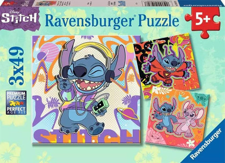 Ravensburger - Puzzle Disney Stitch 3x49p Ravensburger
