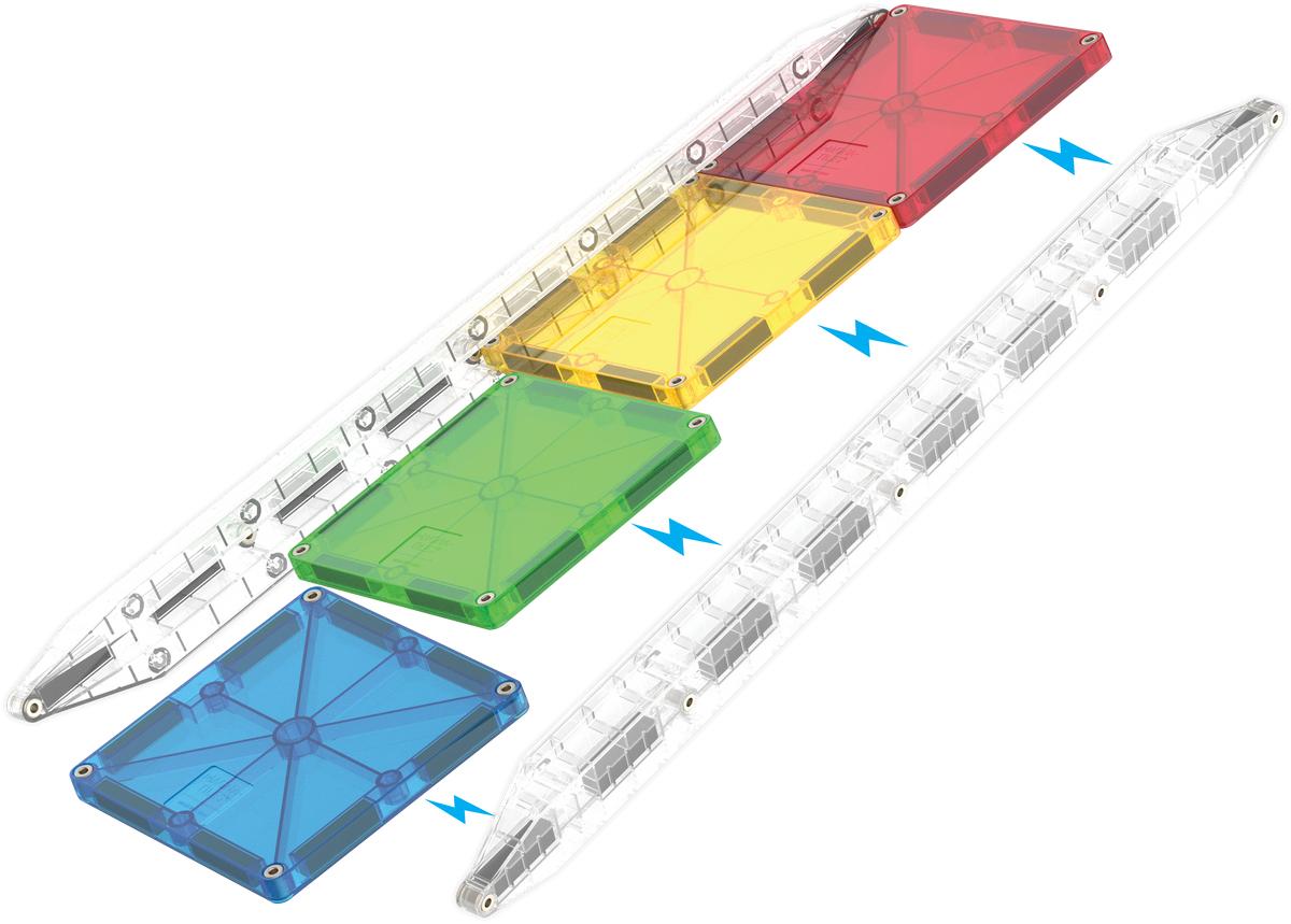 MAGNA-TILES - Rail Racers Deluxe™ 90 Piece Set (90361) Magna Tiles