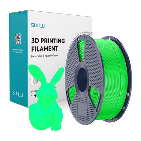 Sunlu PLA Glow-in-the-Dark filament – grøn, 1,75 mm, 1 kg
