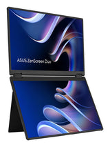 ASUS ZenScreen Duo MB14FCD – dobbeltskærm med udfoldet støtte