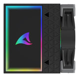 Sharkoon A60 RGB CPU-køler – sort, dual-tower, 159 mm