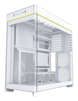 Montech HS02, Glass front, ATX, no fans - White Telon Technology Co Ltd (Montech)