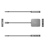 j5create JCD3191-N – 4K60 USB-C-rejseadapter – 10 Gbit/s – adapterens sider og stik