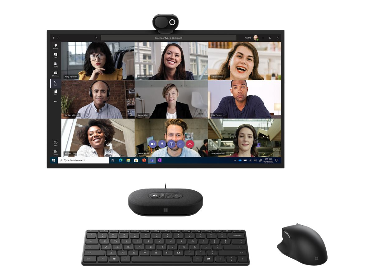 Microsoft Modern Webcam für Unternehmen 1920 x 1080 Webcam mit Gewinde