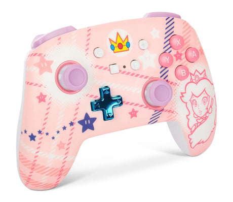 PowerA Enhanced Wireless Controller – Princess Peach Plaid – Switch – produktbillede 4