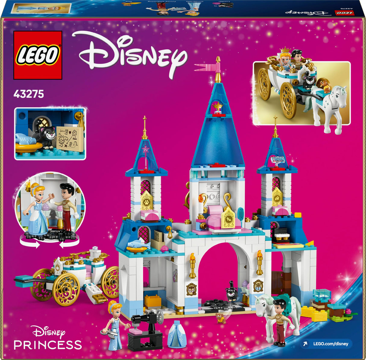 LEGO 43275 Disney Princess Cinderella's Castle and Horse-Drawn Carriage LEGO