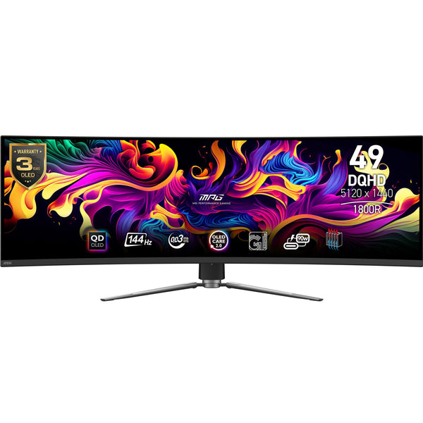 MSI MPG 491CQPDE QD-OLED 49 Zoll 5120 x 1440 (UltraWide) HDMI DisplayPort USB-C 144 Hz