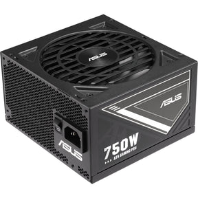 ASUS 750W-ATS Gold strømforsyning set skråt forfra