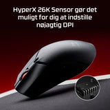 HyperX Pulsefire Haste 2 Mini Optisk Trådløs Kabling Sort Hewlett-Packard