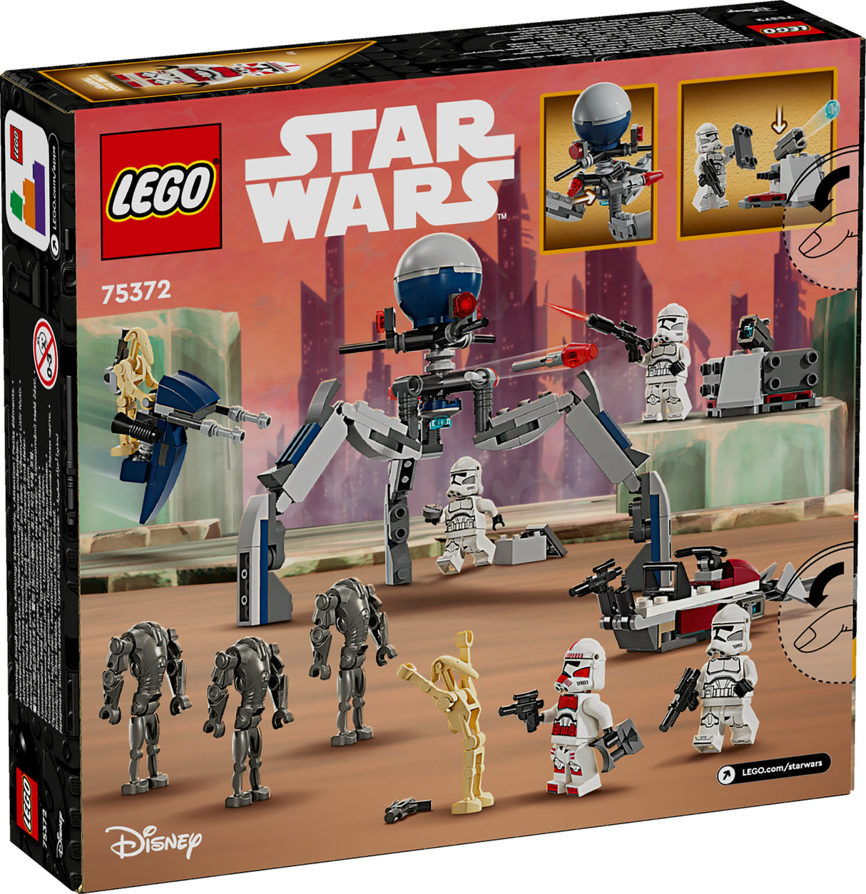 LEGO Star Wars - Clone Trooper™ & Battle Droid™ Battle Pa (75372) LEGO