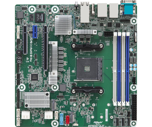 ASRock Rack X570D4U-2L2T/BCM bundkort - AM4, DDR4