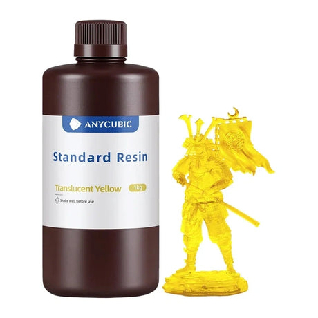 Anycubic Standard Resin – transparent gul, 1 kg