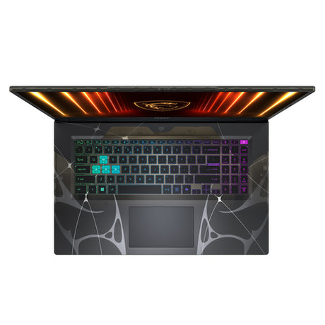 MSI Cyborg 17 B2RWFKG-001FR – tastatur og touchpad set ovenfra
