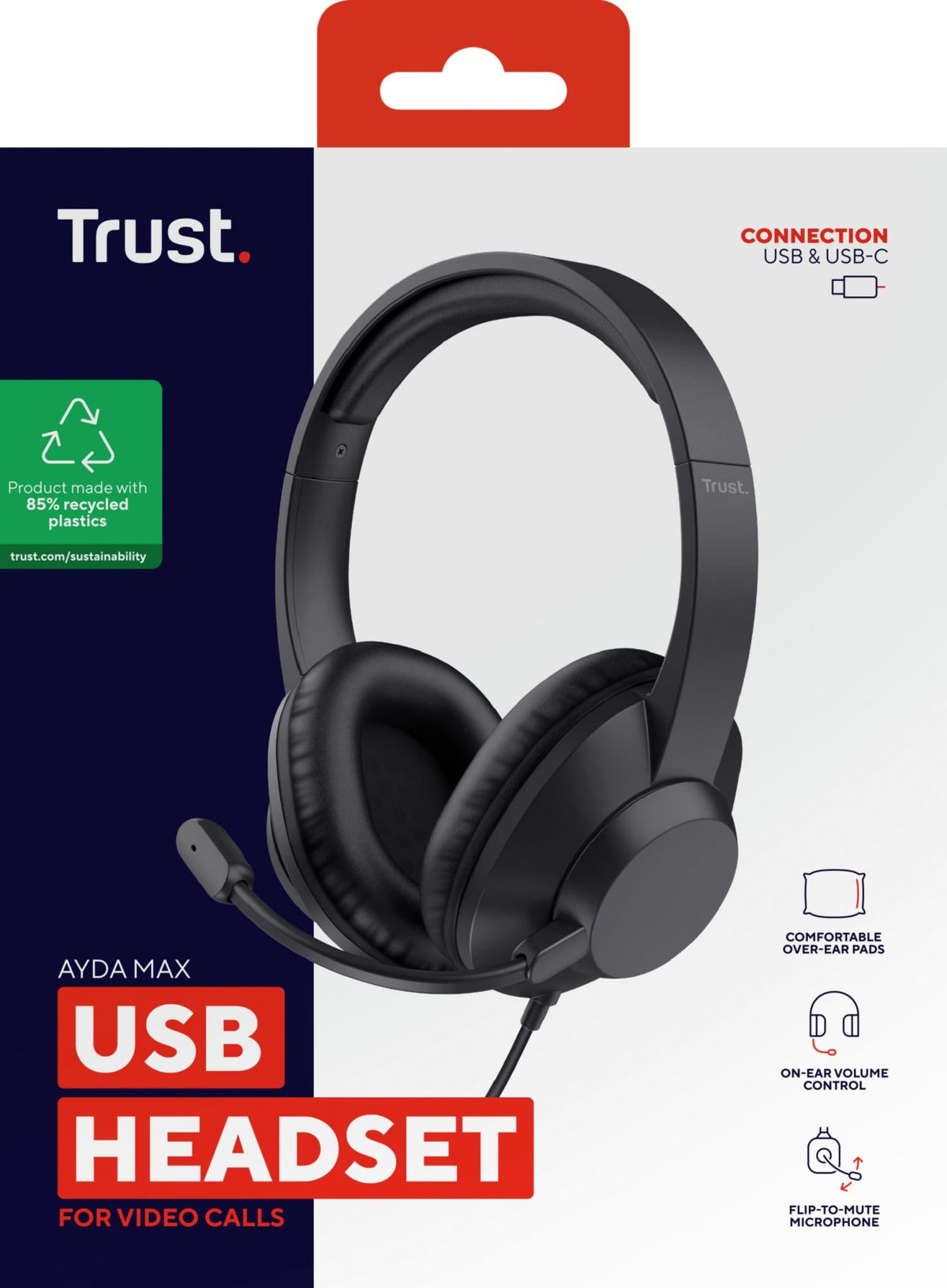 TRUST AYDA MAX USB-C HEADSET TRUST