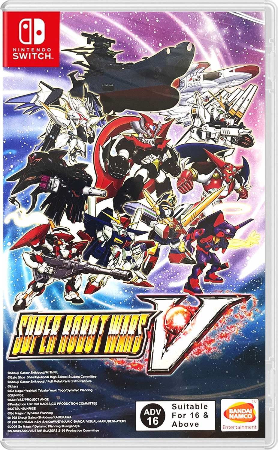 Super Robot Wars V – forside til Nintendo Switch