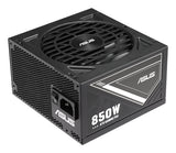ASUS 850W-ATS Gold – ventilator og sidepanel set skråt