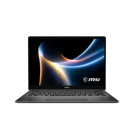 MSI Prestige 14 Flip AI+ D3MTG-002FR – åben computer set skråt forfra