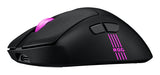 Sort ASUS ROG Keris II Origin – lav sideprofil med RGB-markering