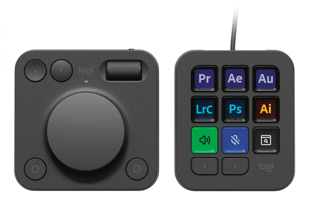 Logitech Master Series MX Creative Console Tastatur og drejeskive sæt RGB Kablet Logitech